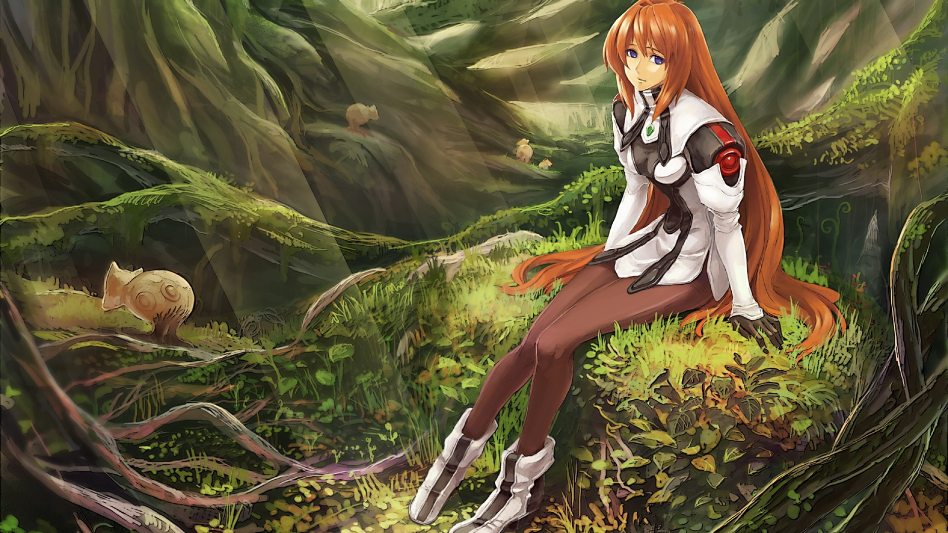 Braunhaarige Weibliche Anime-Figur. Wallpaper in 1920x1080 Resolution