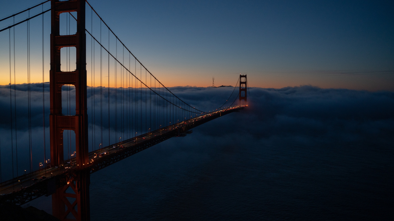 Golden Gate Bridge San Francisco Kalifornien. Wallpaper in 1280x720 Resolution