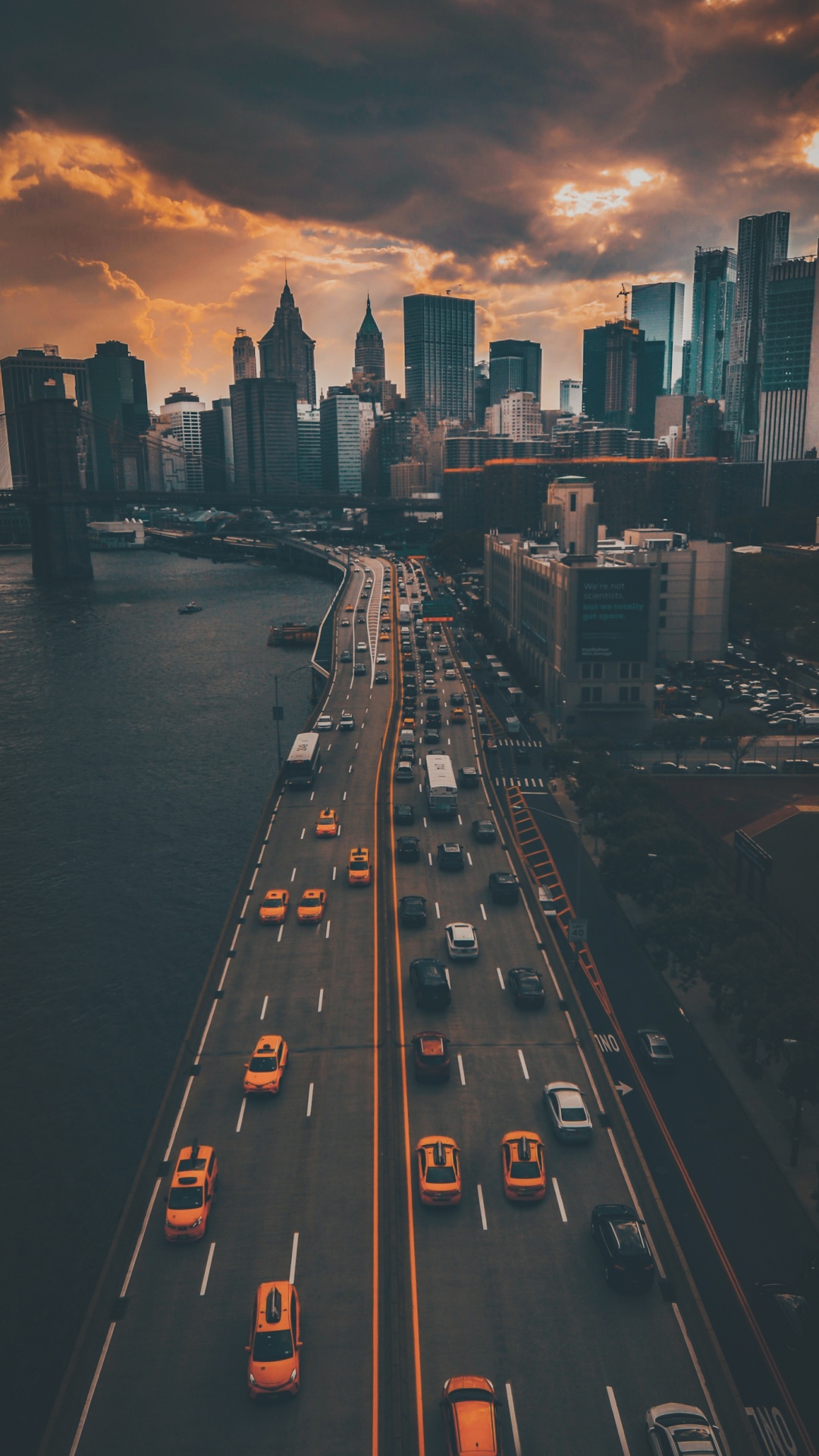 Estética de la Ciudad de Nueva York, Nueva York, Edificio, Coche, Luz. Wallpaper in 1080x1920 Resolution