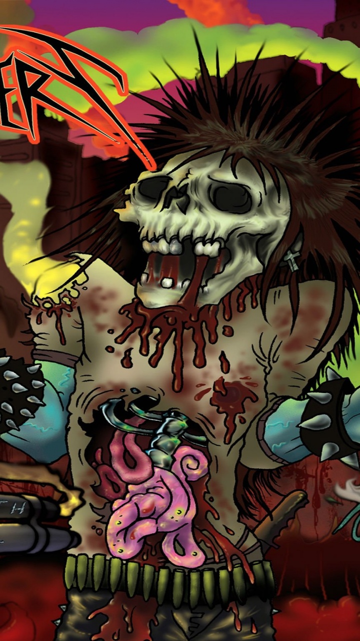 Thrash Metal, Origine de L'extinction, Illustration, Art, Fiction. Wallpaper in 720x1280 Resolution