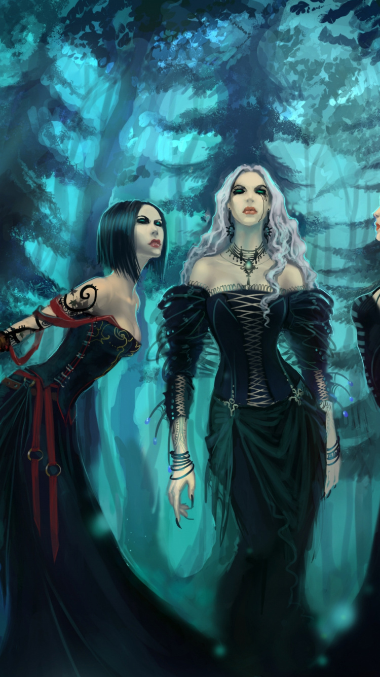 巫术, 幻想, 特效, 黑暗 壁纸 750x1334 允许