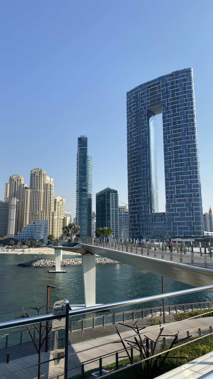 Dubai, Tageszeit, Tower Block, Metropole, Eigenschaft. Wallpaper in 720x1280 Resolution