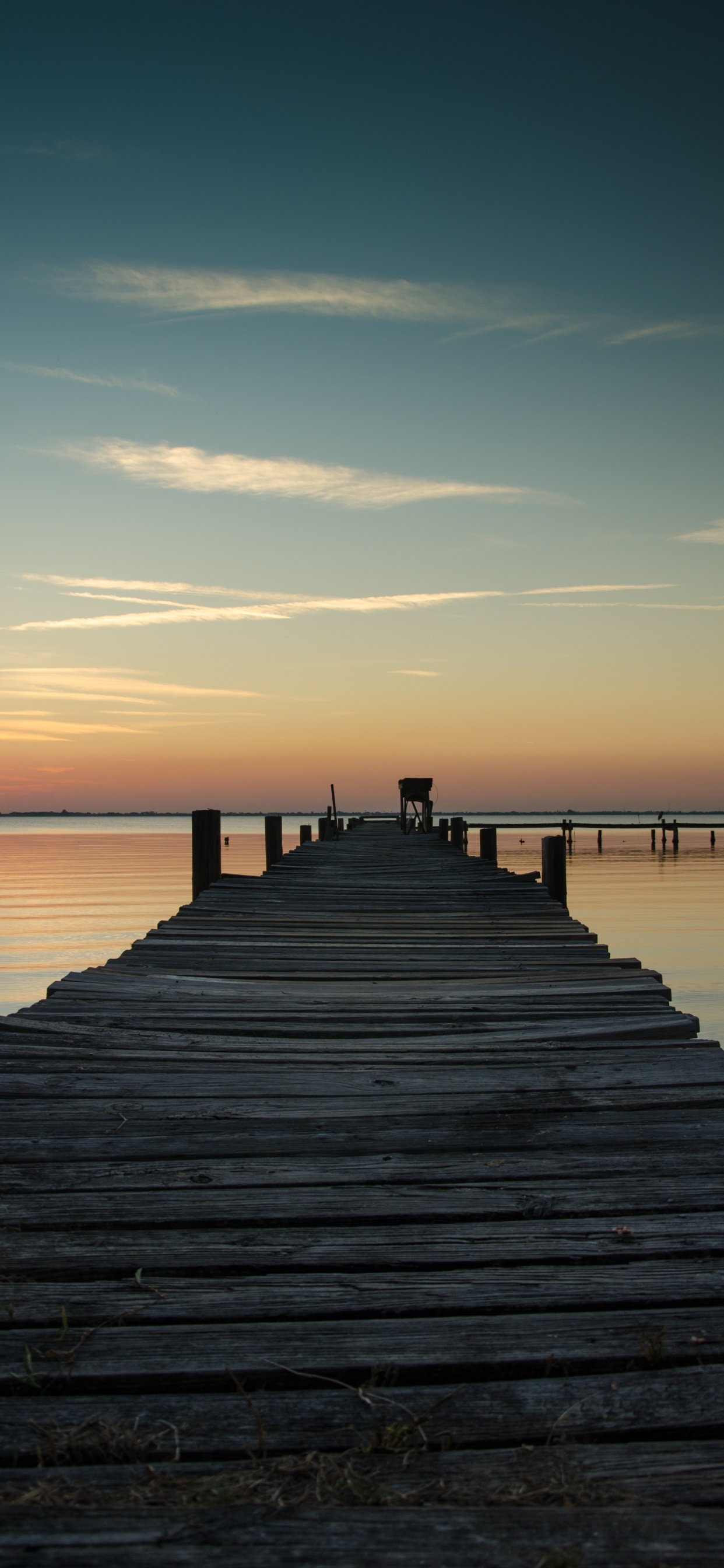 Pier, Dock, Horizon, Eau, Mer. Wallpaper in 1242x2688 Resolution