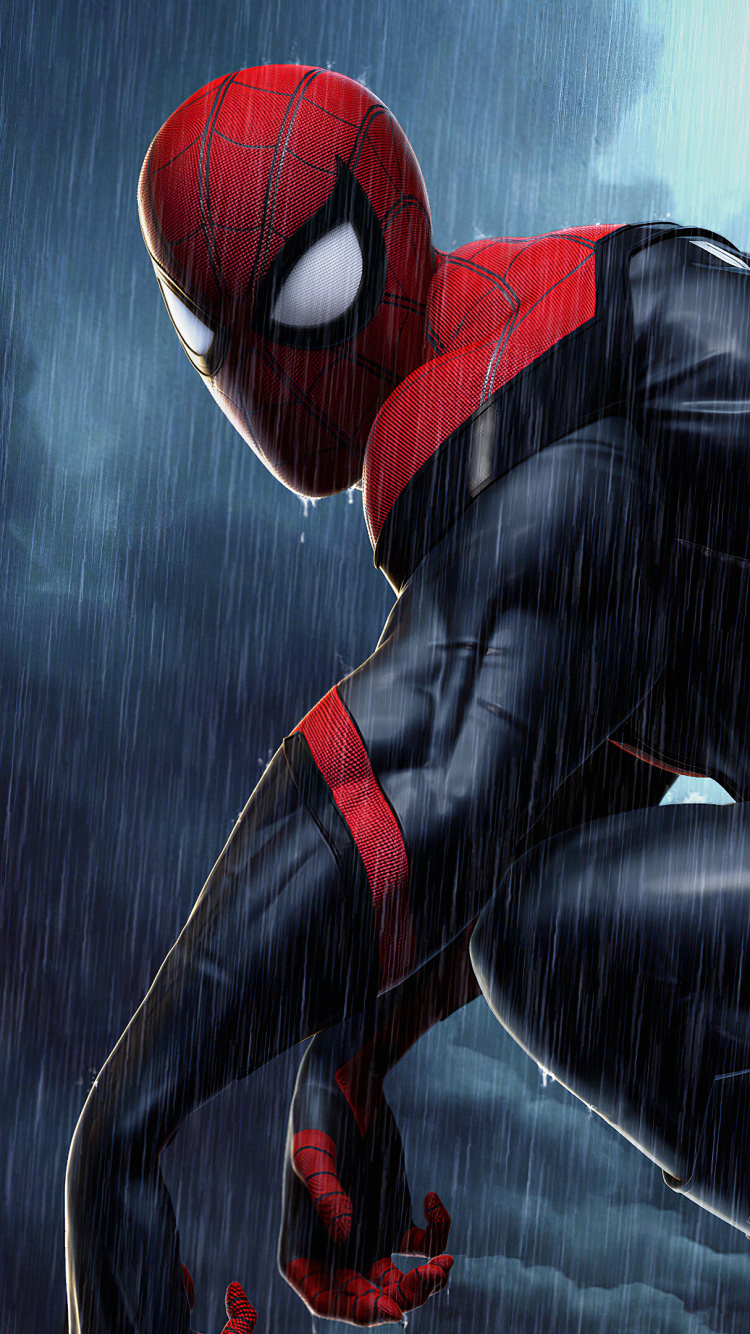 Spider-man, 超级英雄, 艺术, 卡通, 套 壁纸 750x1334 允许