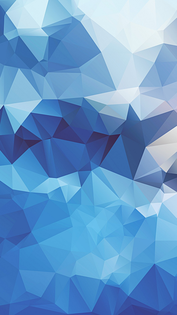 Pintura Abstracta Azul y Blanca. Wallpaper in 750x1334 Resolution