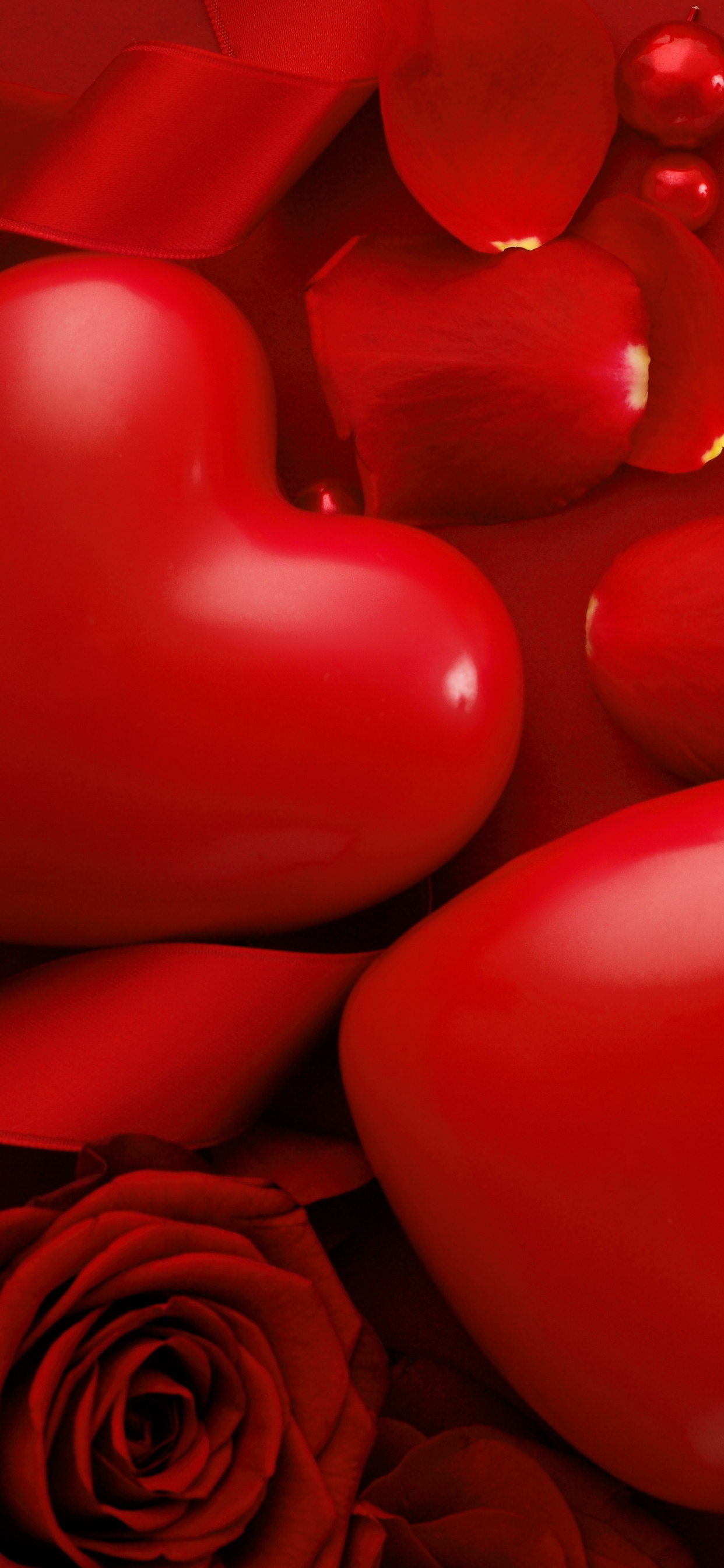 le Jour de Valentines, Cœur, Red, Amour, Organe. Wallpaper in 1242x2688 Resolution