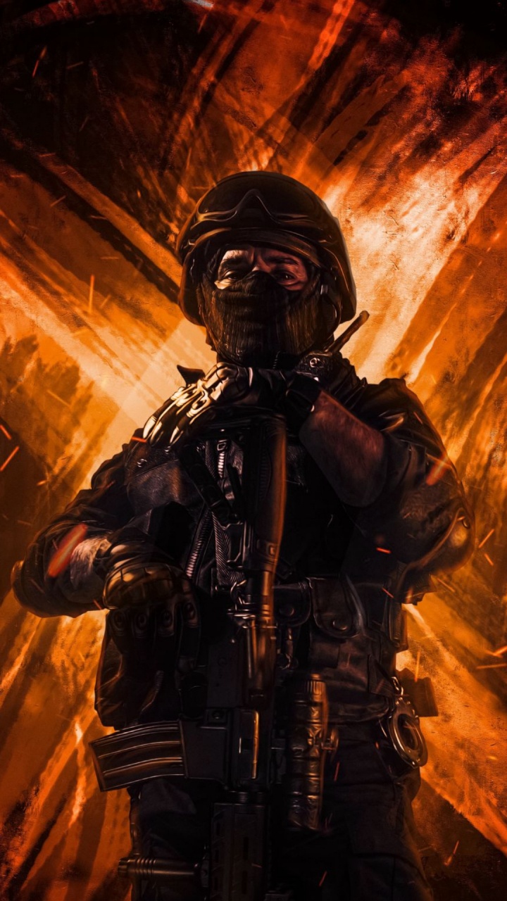 Veranstaltung, Hitze, Actionfilm, Maschinengewehr, Action-Abenteuer-Spiel. Wallpaper in 720x1280 Resolution