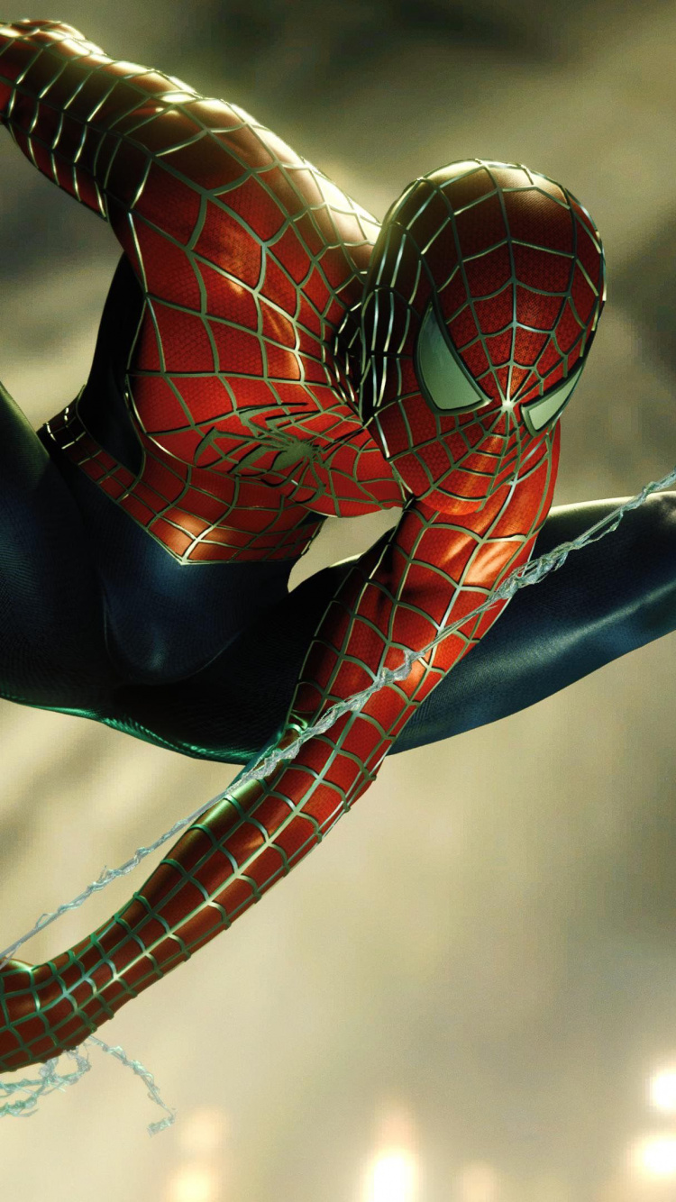 Spider-man, Superhero, Plant, Marvel Universe, Video Games. Wallpaper in 750x1334 Resolution