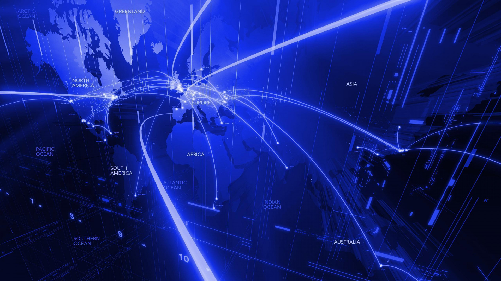 Yellow and Black Abstract Painting. Wallpaper in 1920x1080 Resolution