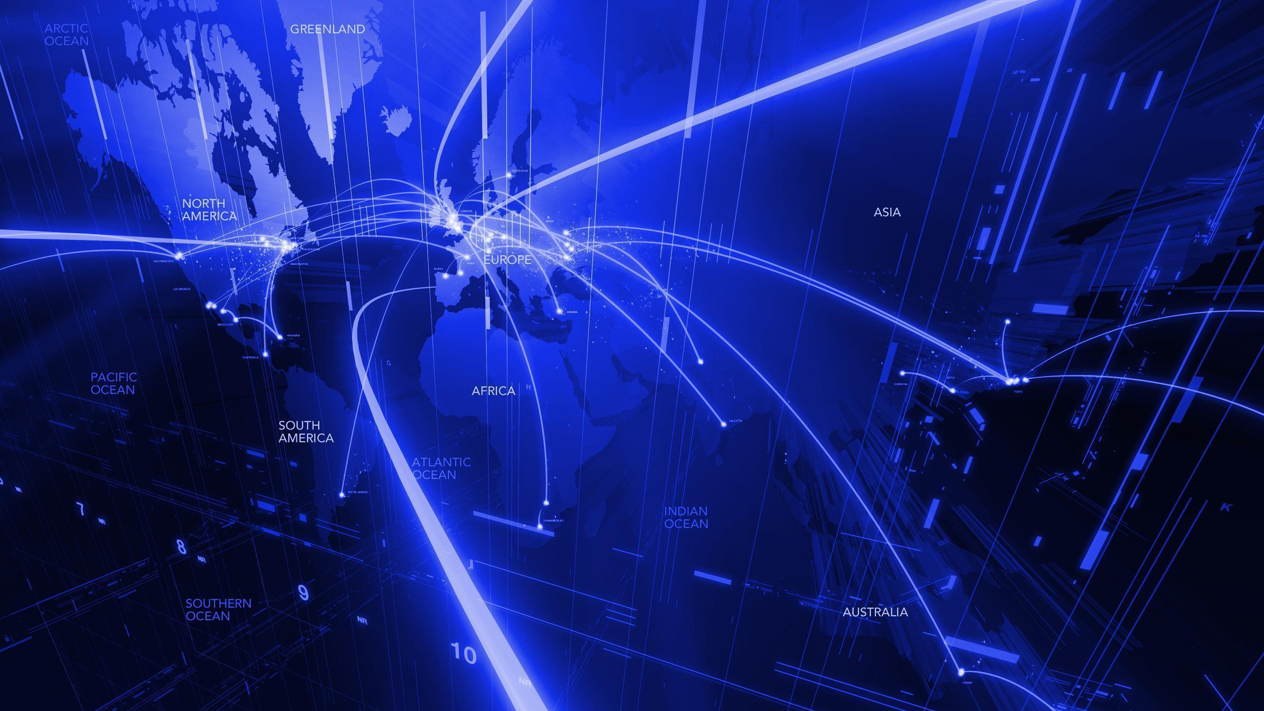 Yellow and Black Abstract Painting. Wallpaper in 2560x1440 Resolution