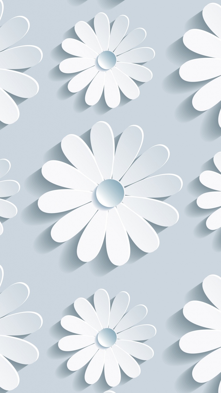 Ilustración Floral en Blanco y Negro. Wallpaper in 720x1280 Resolution