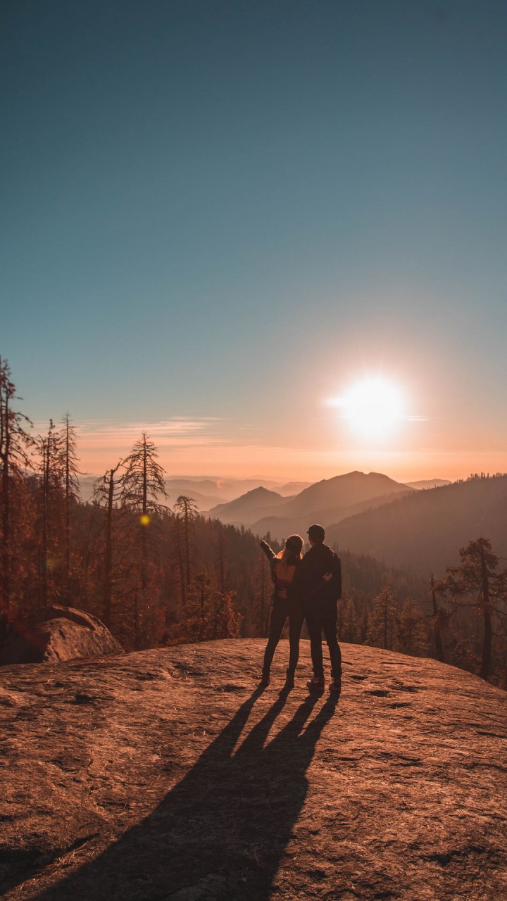 旅行, 夫妇, 生态区, 人们在自然界, 高地 壁纸 720x1280 允许