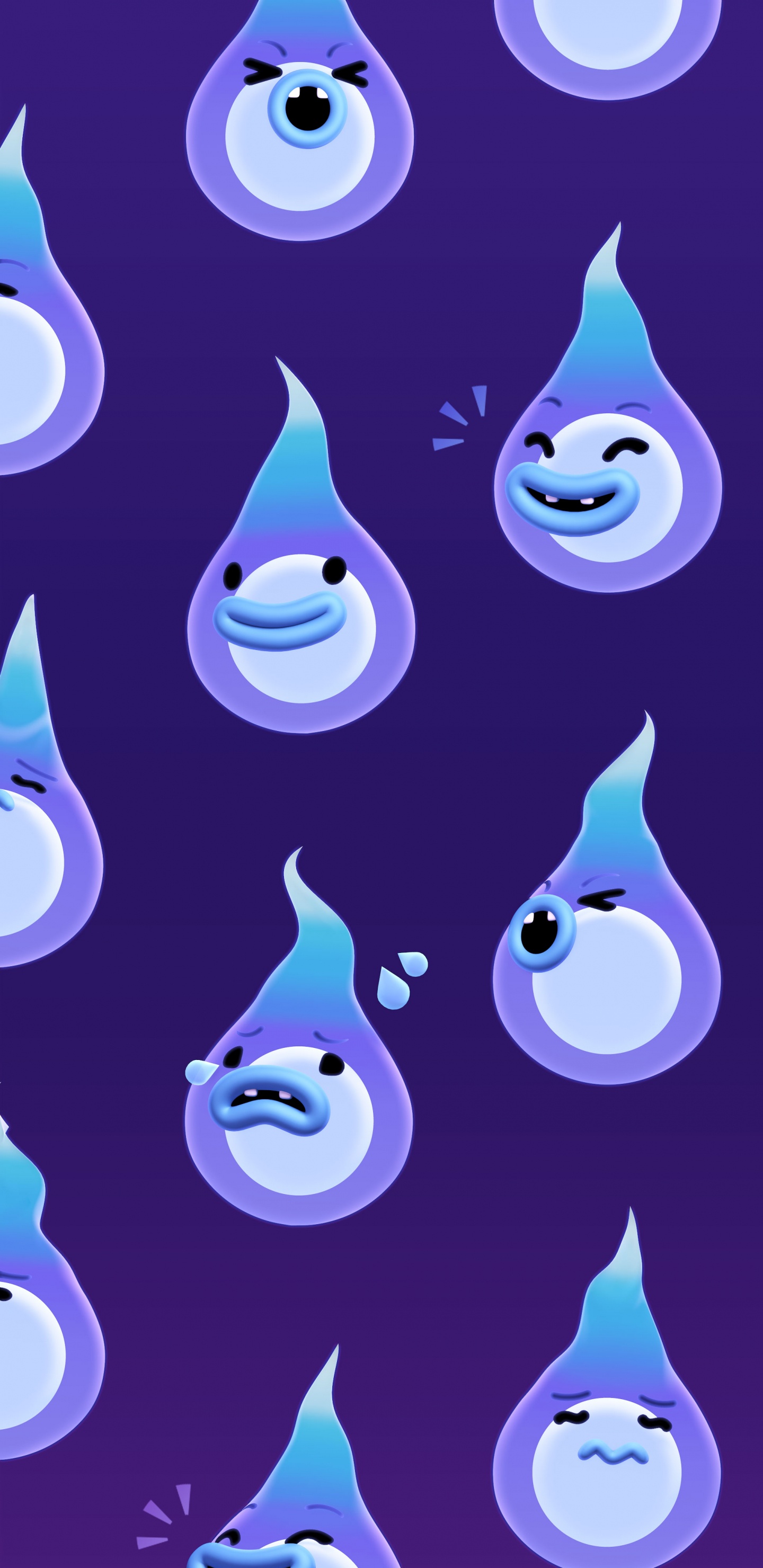 白色, 光, Azure, 紫色的, 液体 壁纸 1440x2960 允许