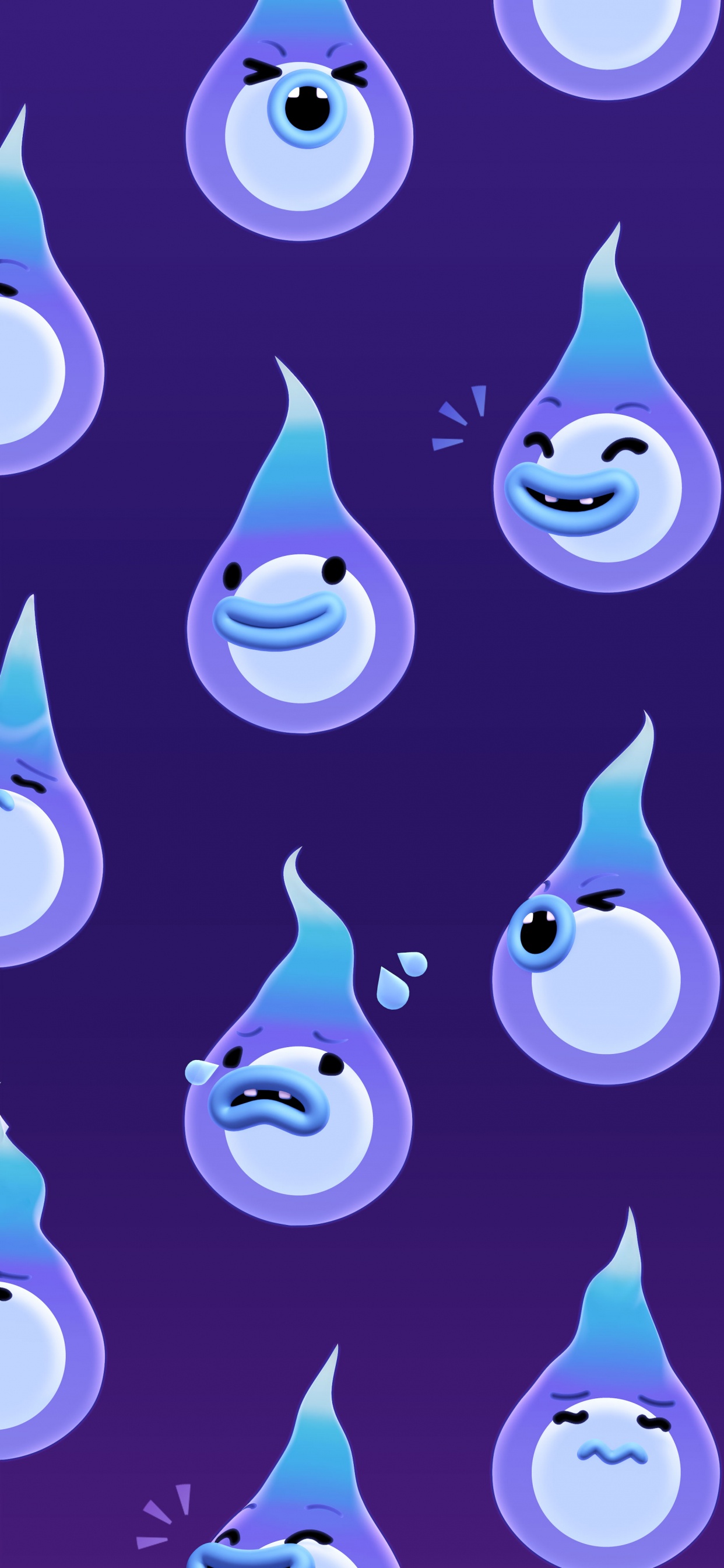 Muster, Tier Überquert Neue Horizonte, Wei, Licht, Blau. Wallpaper in 1242x2688 Resolution