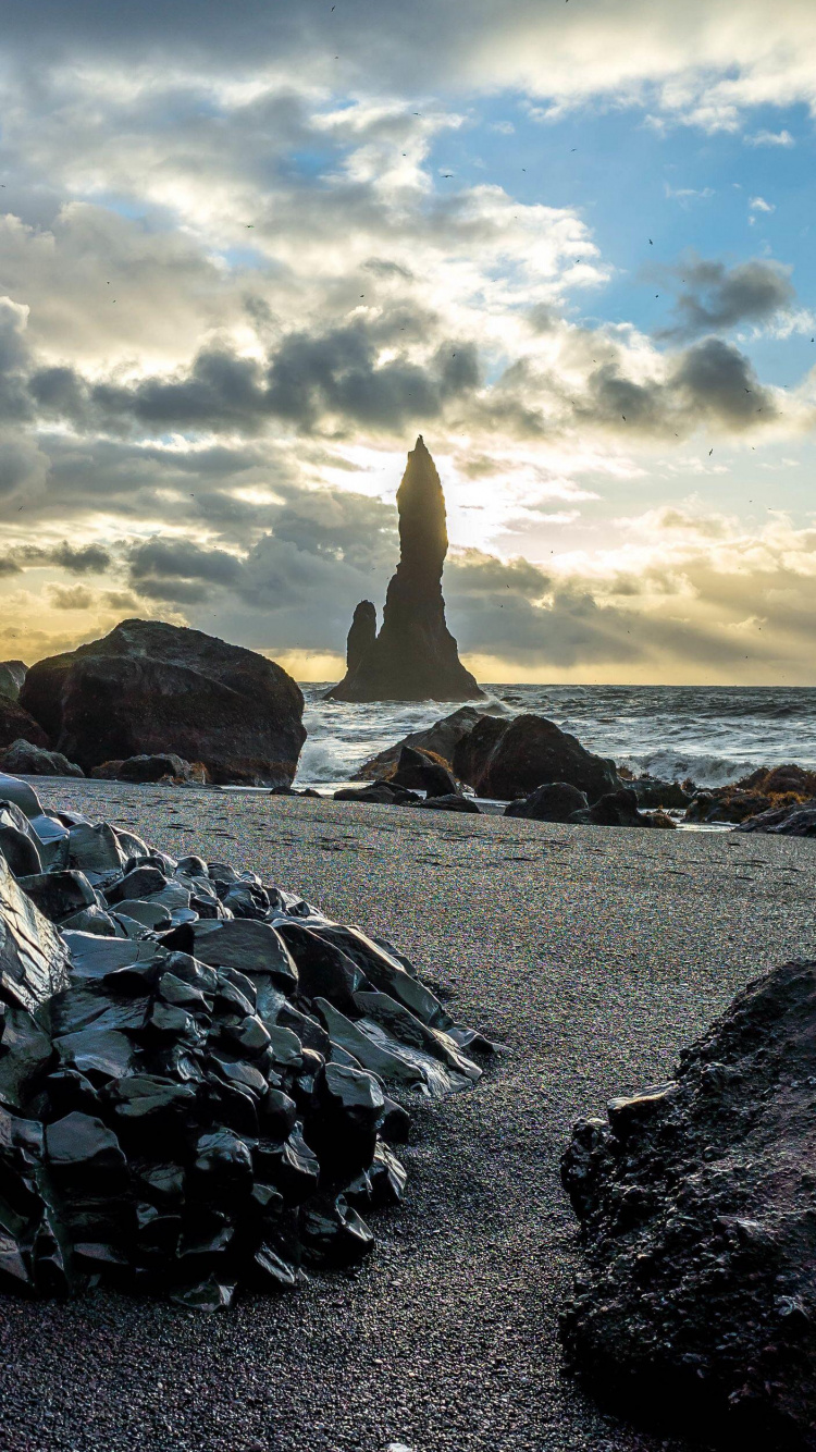 Meer, Cloud, Wasser, Naturlandschaft, Sonnenlicht. Wallpaper in 750x1334 Resolution
