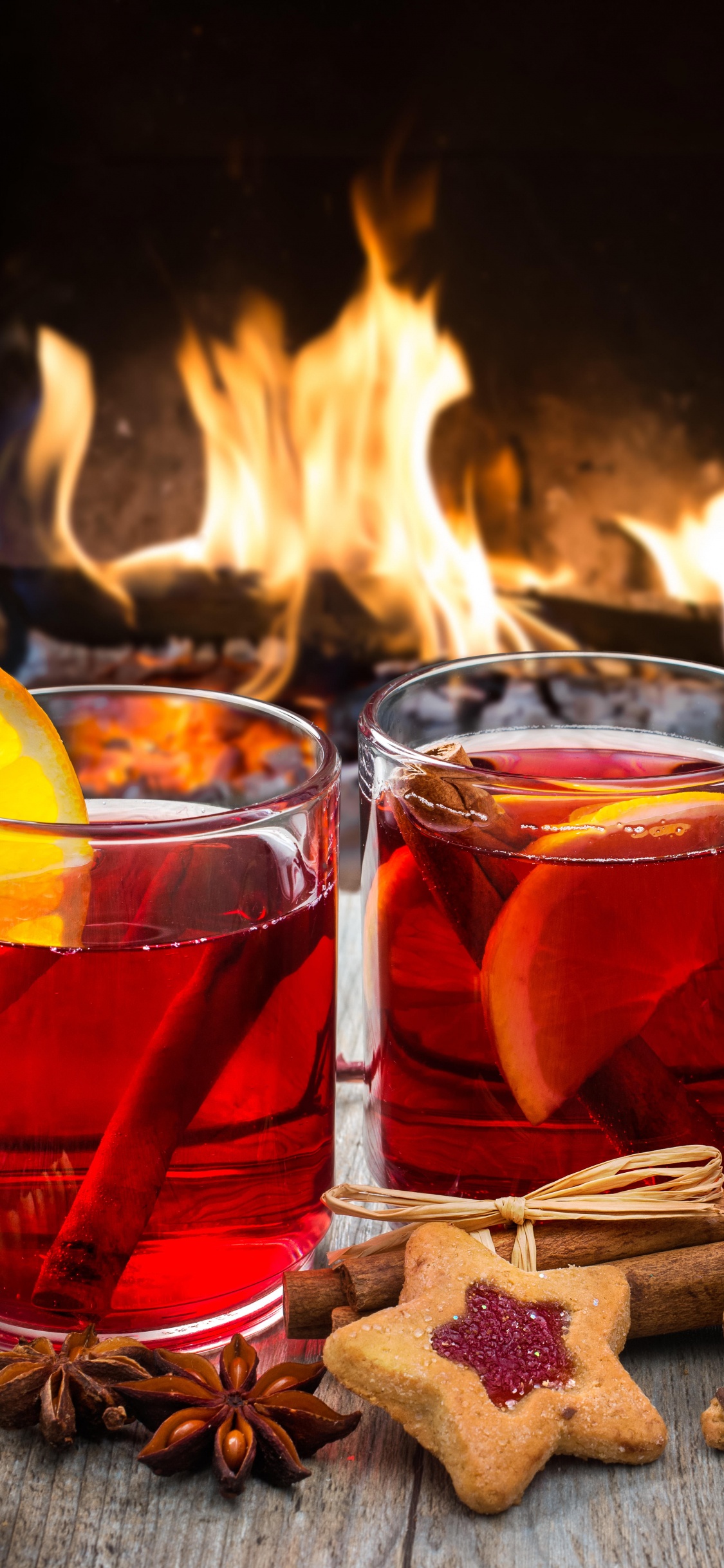 Mulled Wine, Punch, Grog, Drink, Alcoholic Beverage. Wallpaper in 1125x2436 Resolution