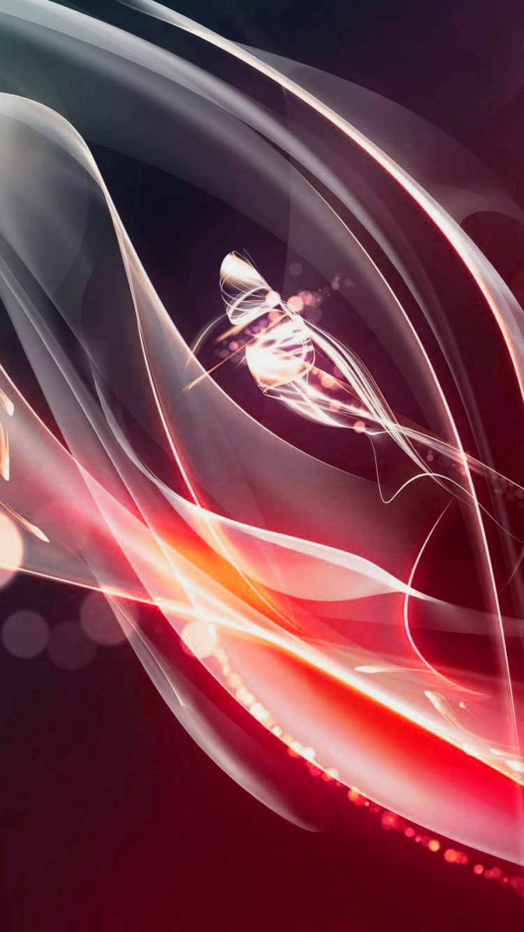 Red and White Light Digital Wallpaper. Wallpaper in 750x1334 Resolution