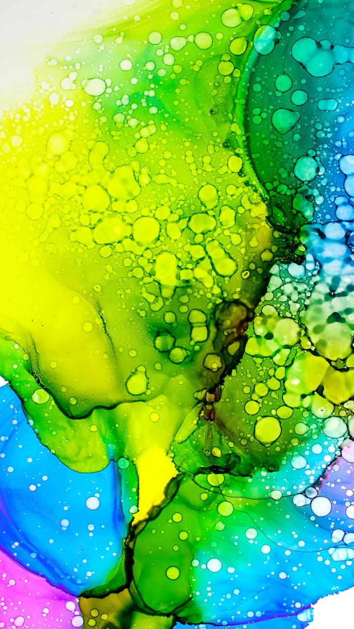 Eau, Lavis D'encre, Illustration, Liquid, Green. Wallpaper in 720x1280 Resolution