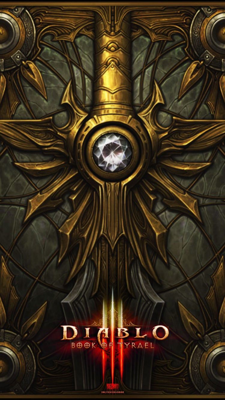 Tyrael, Diablo Ii, Art, Obscurité, Art Fractal. Wallpaper in 750x1334 Resolution
