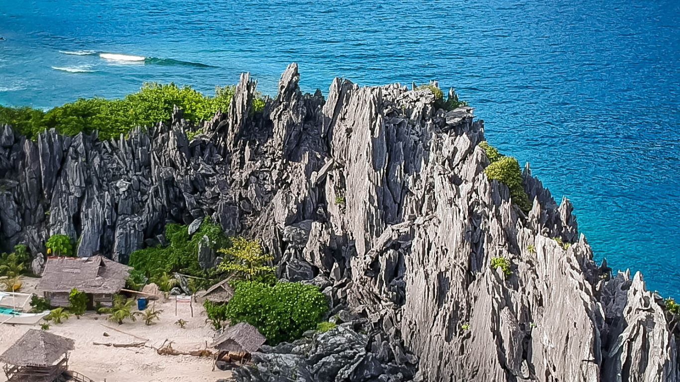 Philippines Tourist Places, Boracay, El Nido, Luzon, Mount Tapyas. Wallpaper in 1366x768 Resolution