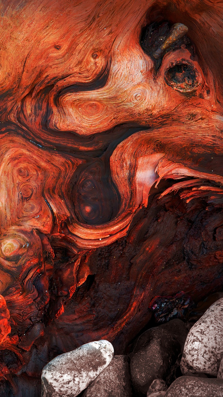 Rock, Arts Visuels, Orange, Art, Red. Wallpaper in 720x1280 Resolution