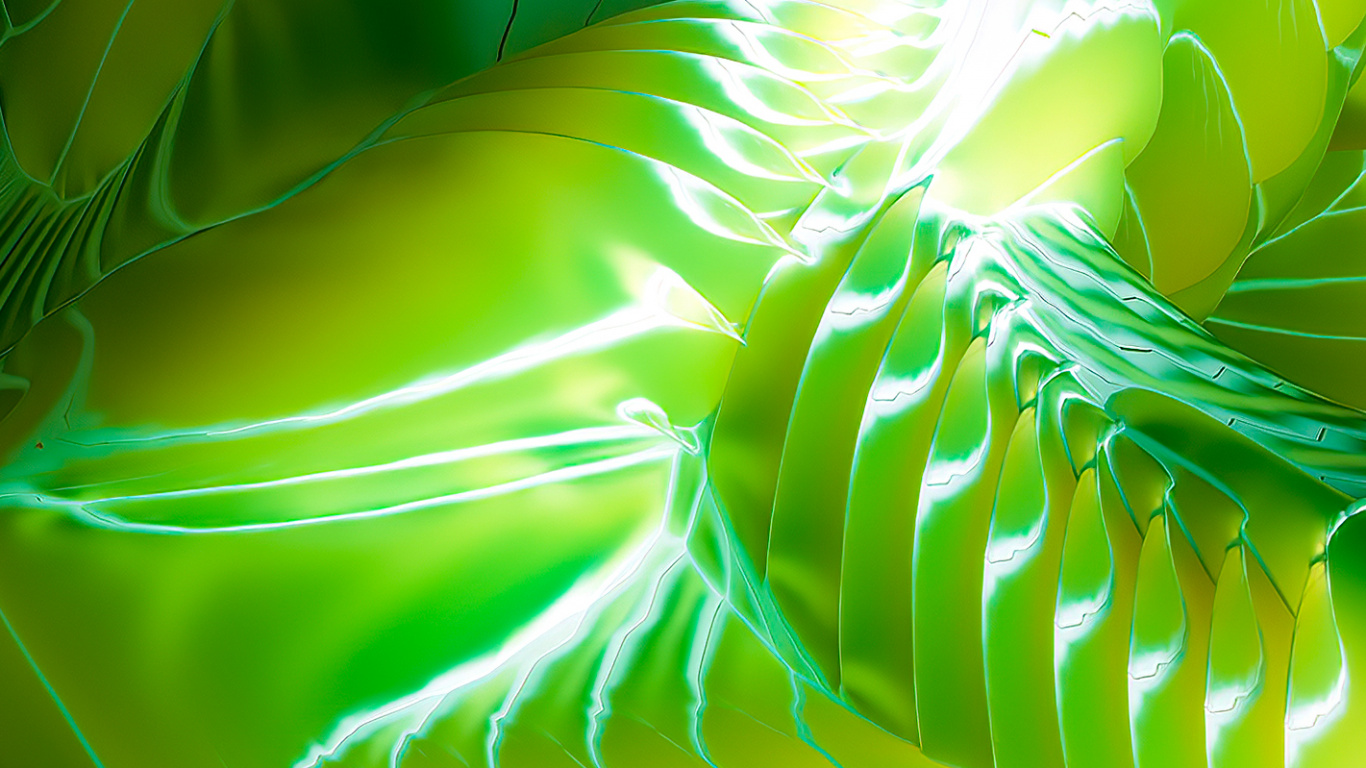 Art Fractal, Eau, Green, Plante Terrestre, Liquid. Wallpaper in 1366x768 Resolution