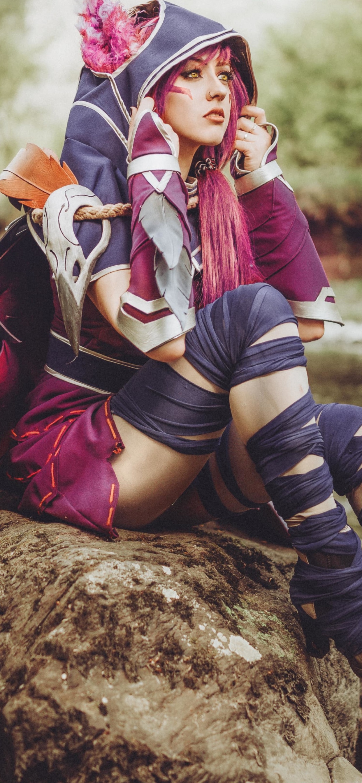 Cosplay de Liga de Leyendas, Liga de Leyendas, Cosplay, Agua, Naturaleza. Wallpaper in 1242x2688 Resolution