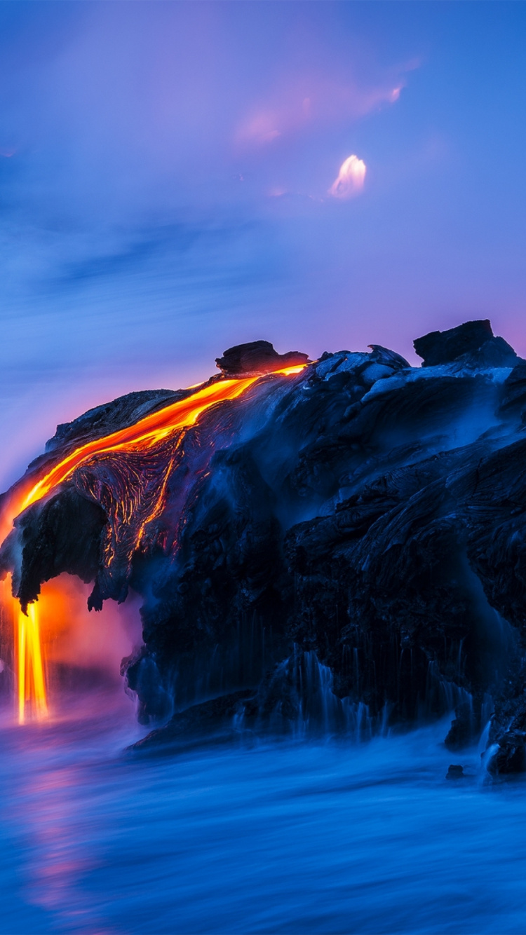 性质, 气氛, 熔岩, 天空, 形成 壁纸 750x1334 允许