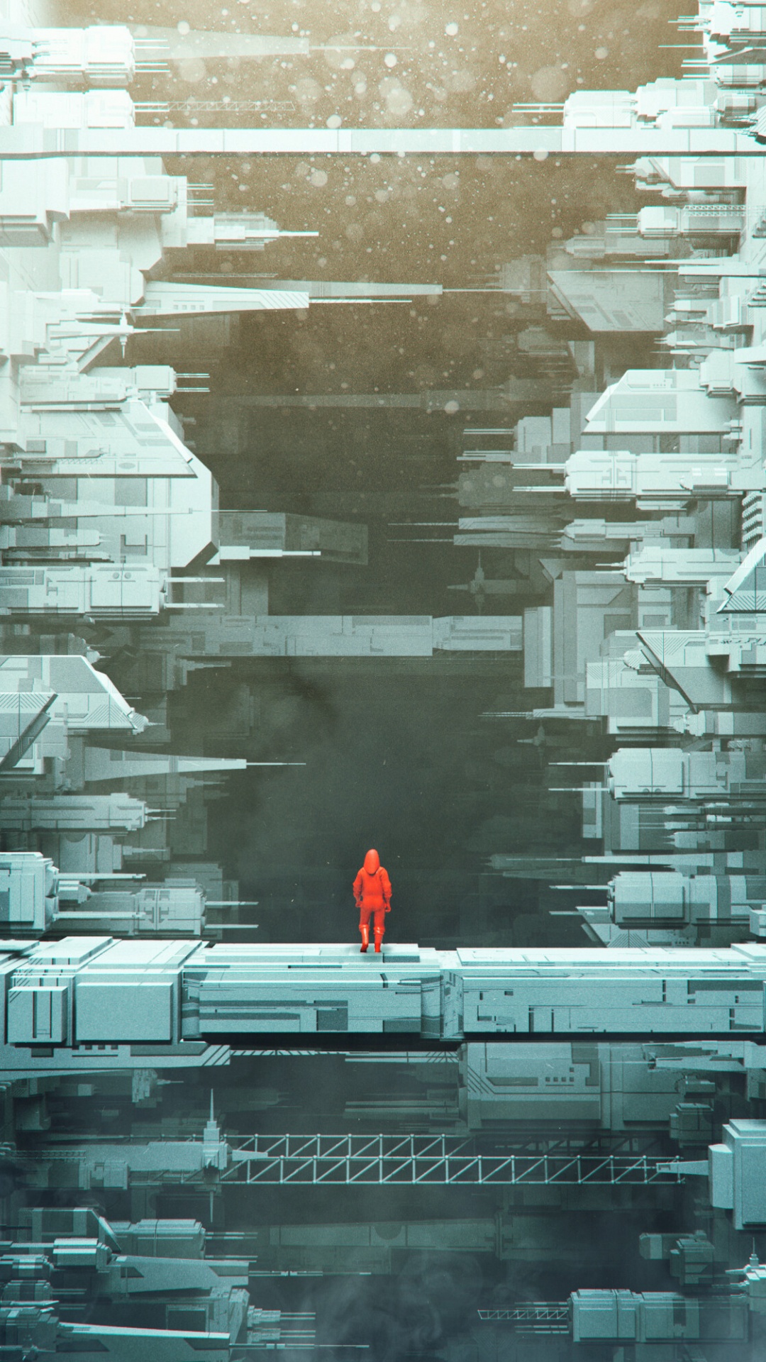 Personne en Veste Rouge Marchant Dans la Rue. Wallpaper in 1080x1920 Resolution