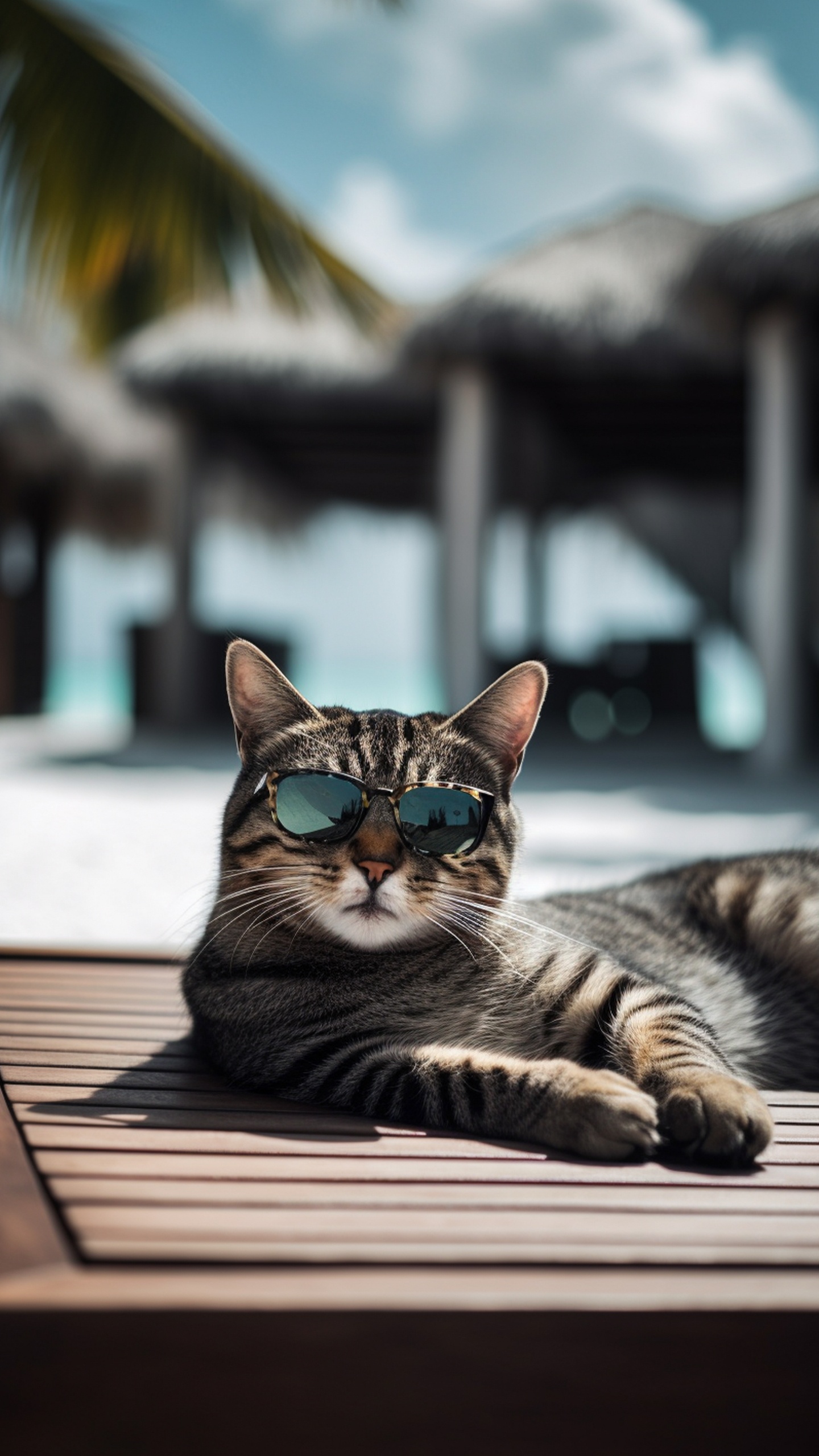 Blaue Augen, Morgen, Idee, Pfote, Tabby-Katze. Wallpaper in 1440x2560 Resolution
