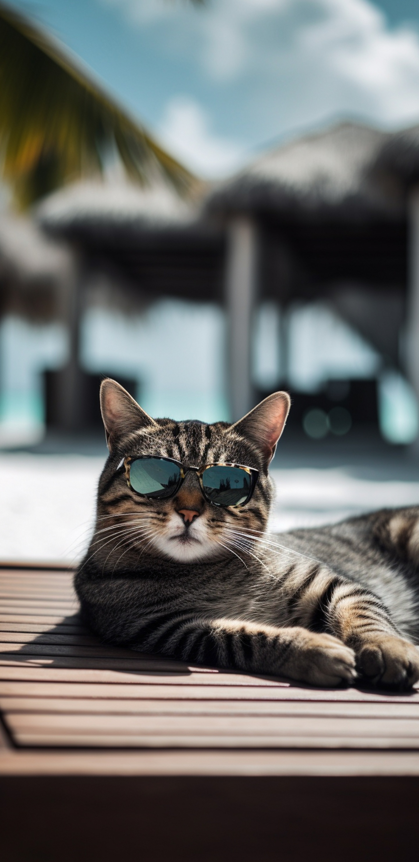 Ojos Azules, Mañana, Idea, Pata, Gato Atigrado. Wallpaper in 1440x2960 Resolution