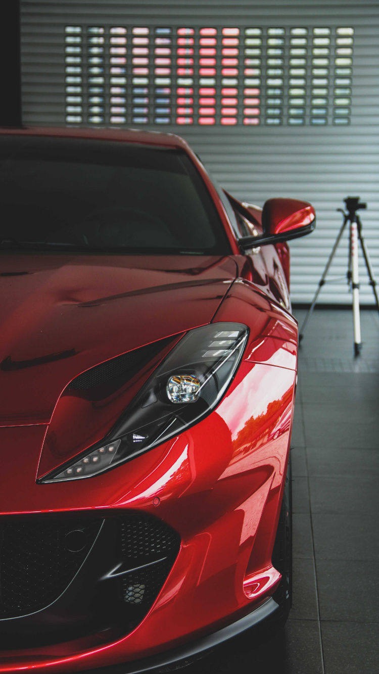 Red Car in The Garage, Ferrari 458, Cars, Ferrari, Sports Car. Wallpaper in 750x1334 Resolution