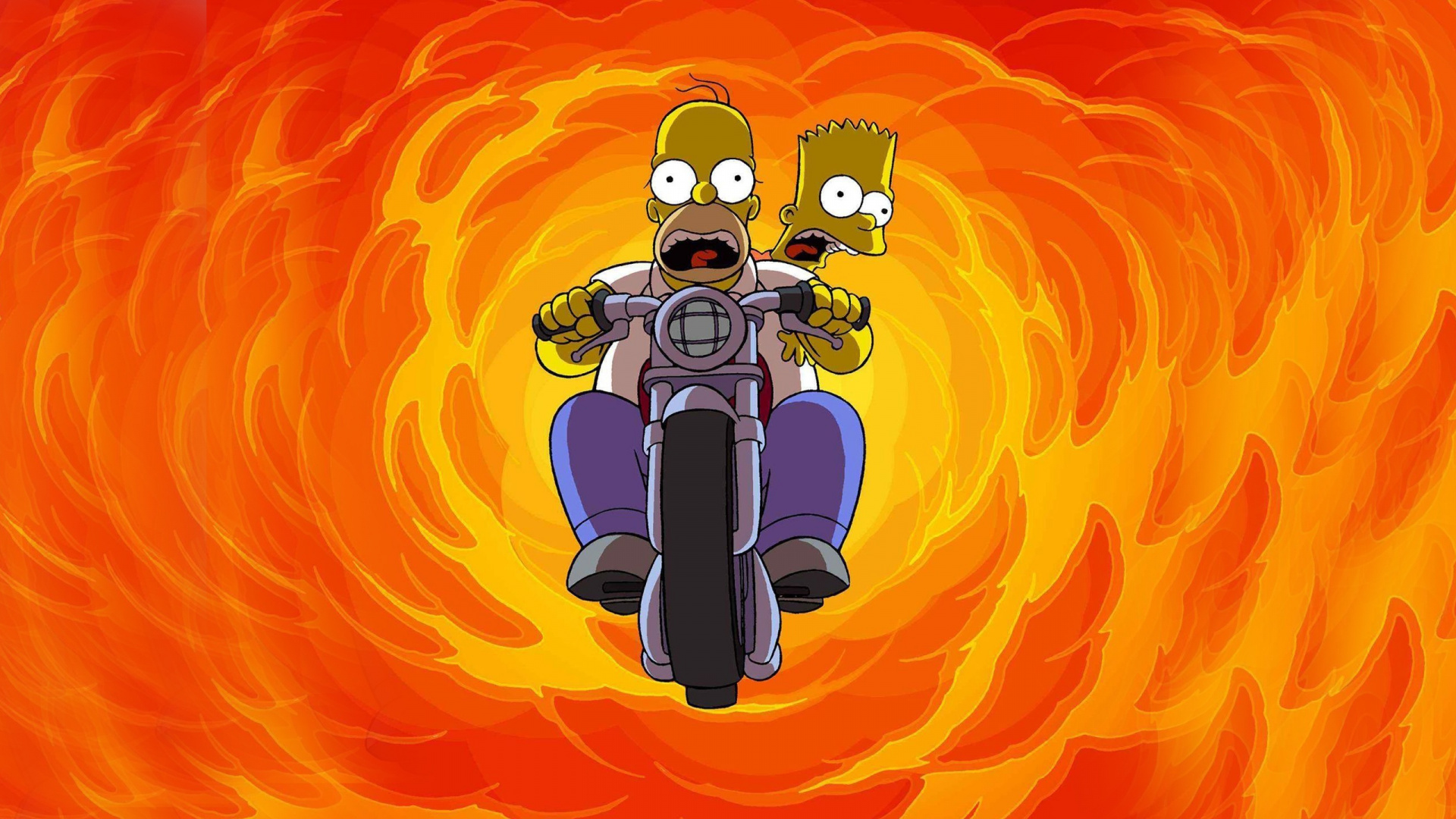 Mickey Mouse in Schwarz-orangefarbener Anzugillustration. Wallpaper in 1920x1080 Resolution