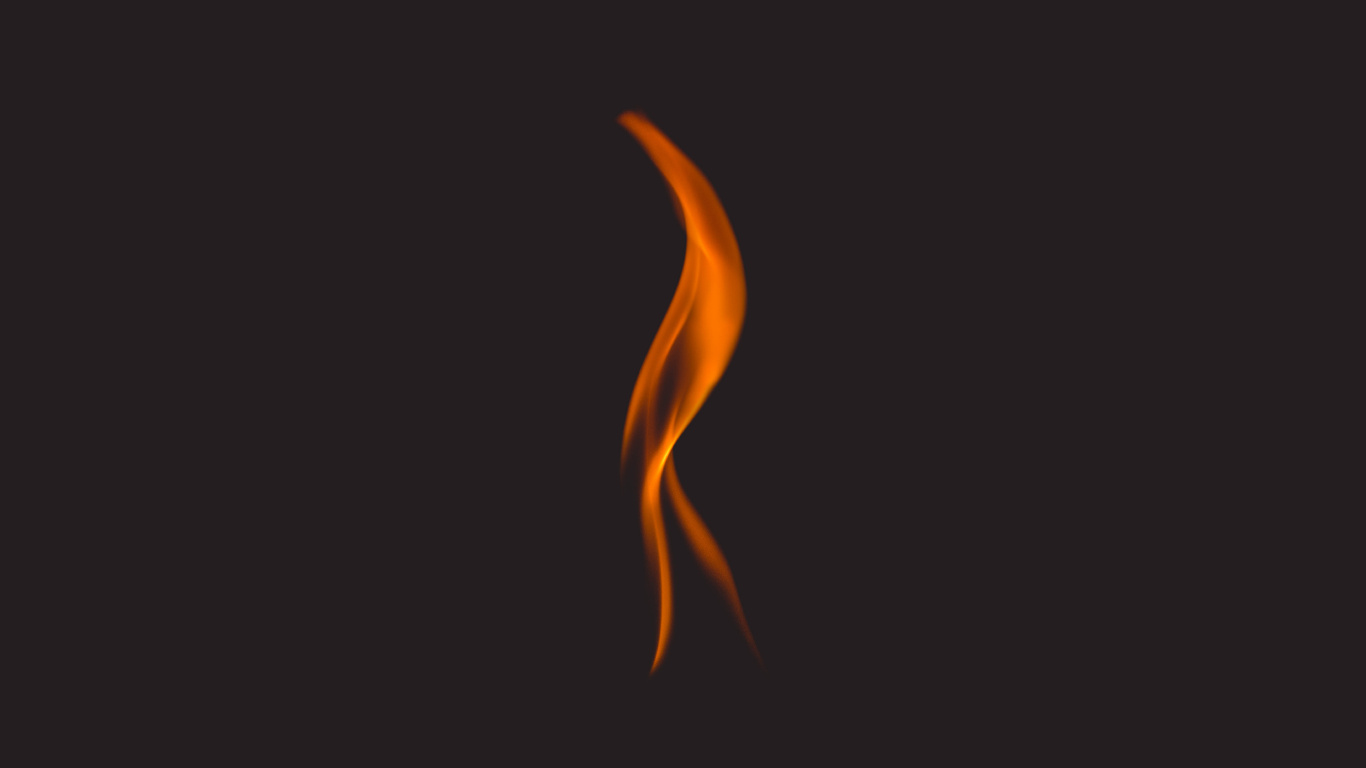 Illustration de Feu Orange et Jaune. Wallpaper in 1366x768 Resolution