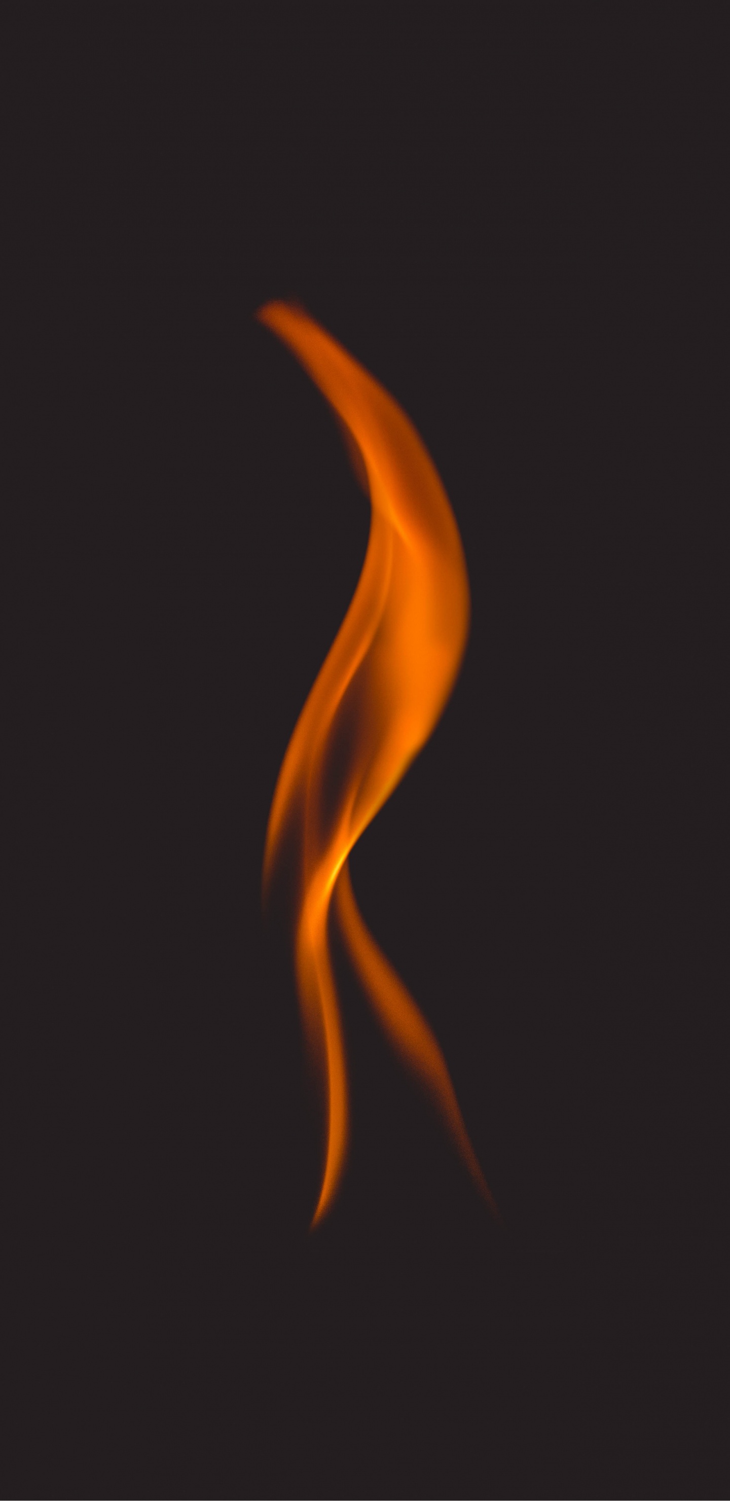 Illustration de Feu Orange et Jaune. Wallpaper in 1440x2960 Resolution