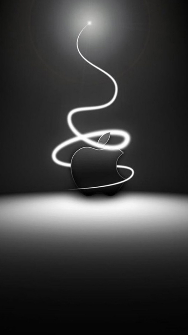 Apple, Schwarz, Licht, Design, Technologie. Wallpaper in 720x1280 Resolution