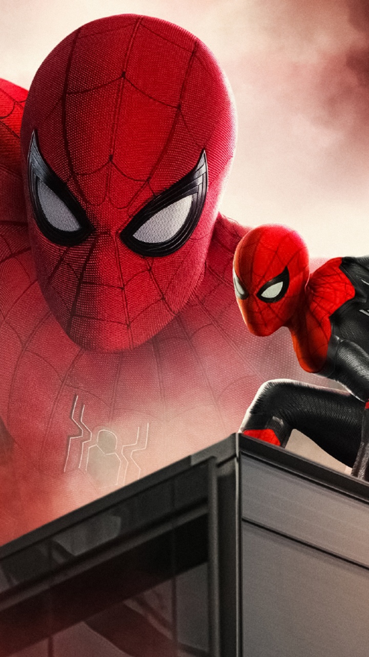 Spider Man on Black Wall. Wallpaper in 720x1280 Resolution