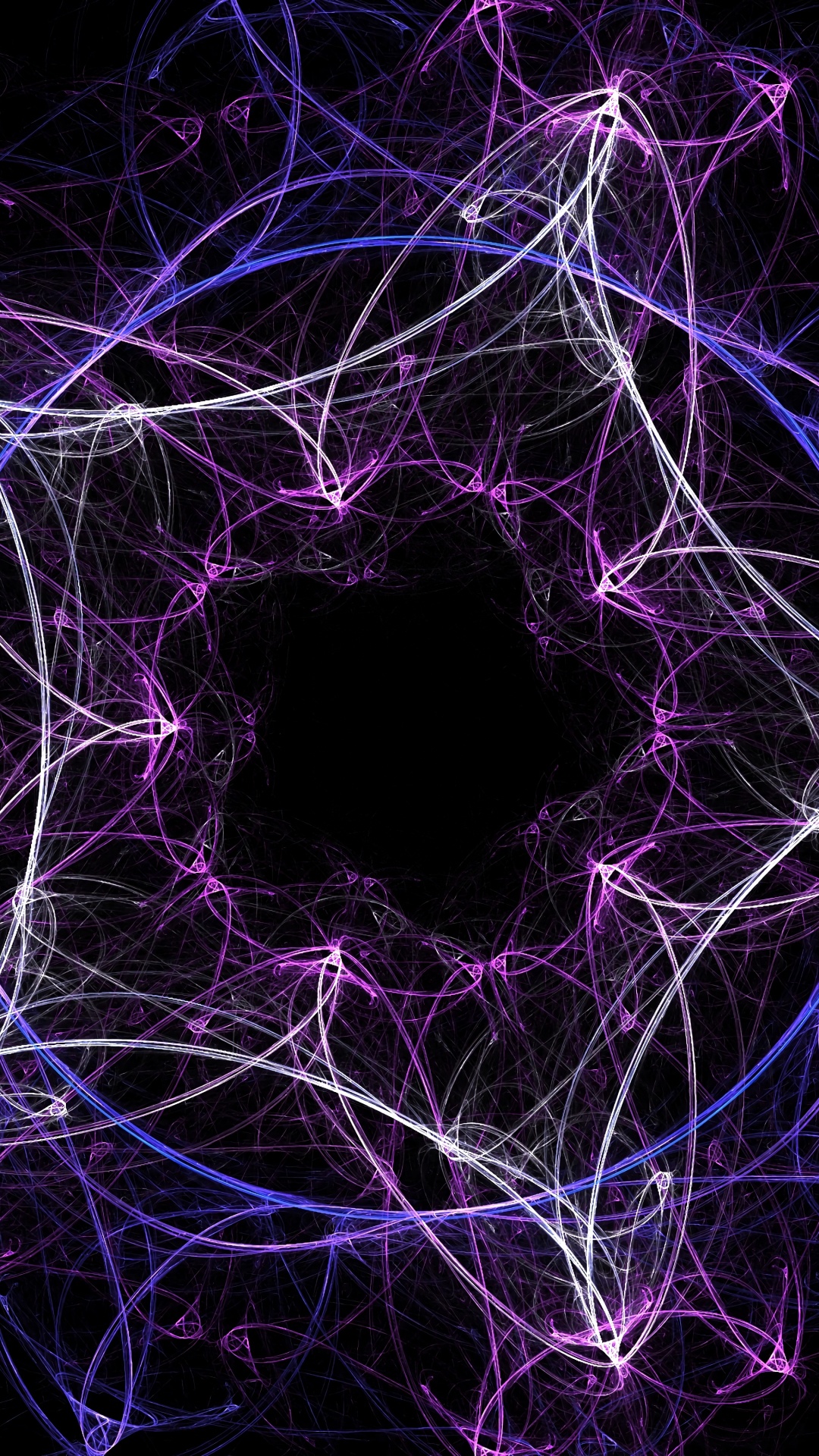 Purple and Black Abstract Illustration. Wallpaper in 1080x1920 Resolution