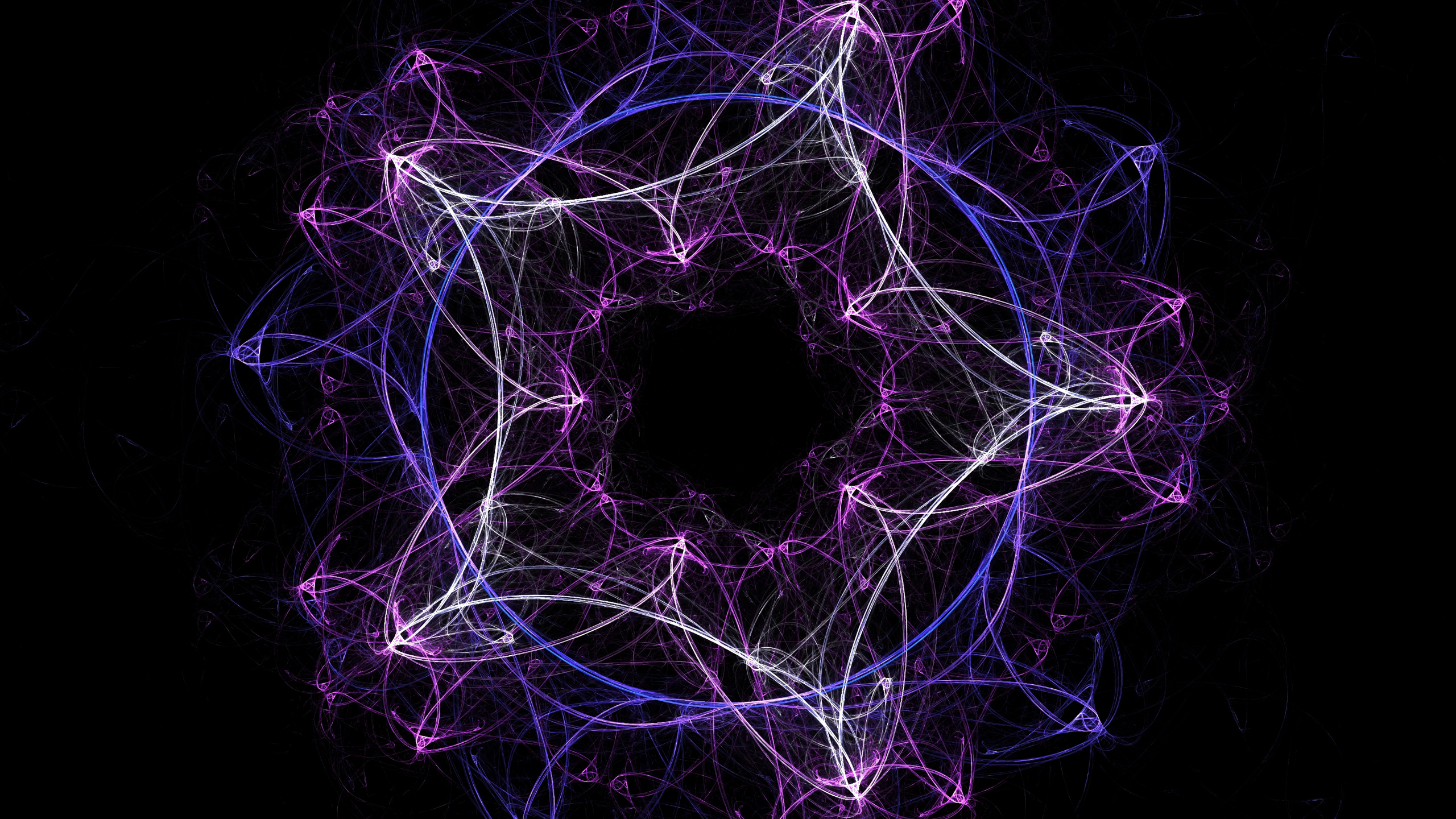 Purple and Black Abstract Illustration. Wallpaper in 2560x1440 Resolution