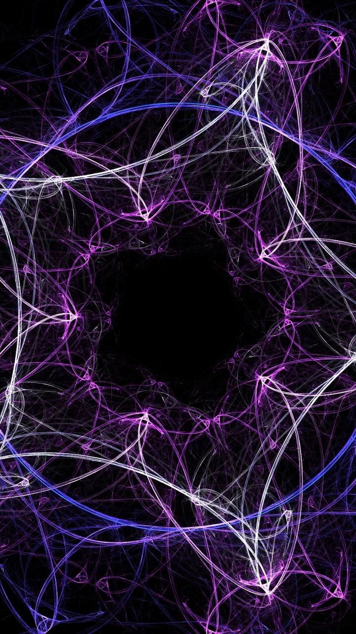 Purple and Black Abstract Illustration. Wallpaper in 720x1280 Resolution