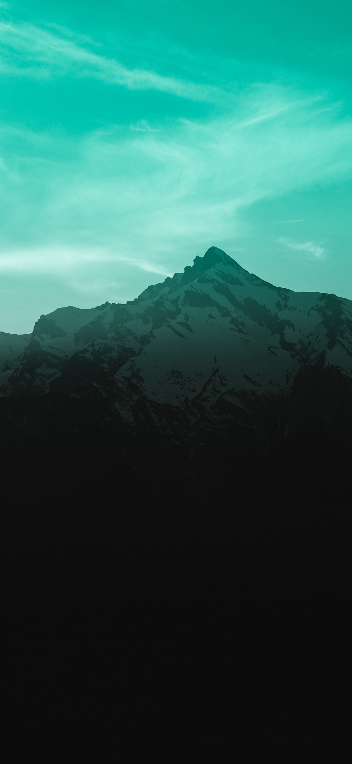 Mountain, Mountain Range, Mountainous Landforms, Nature, Blue. Wallpaper in 1125x2436 Resolution