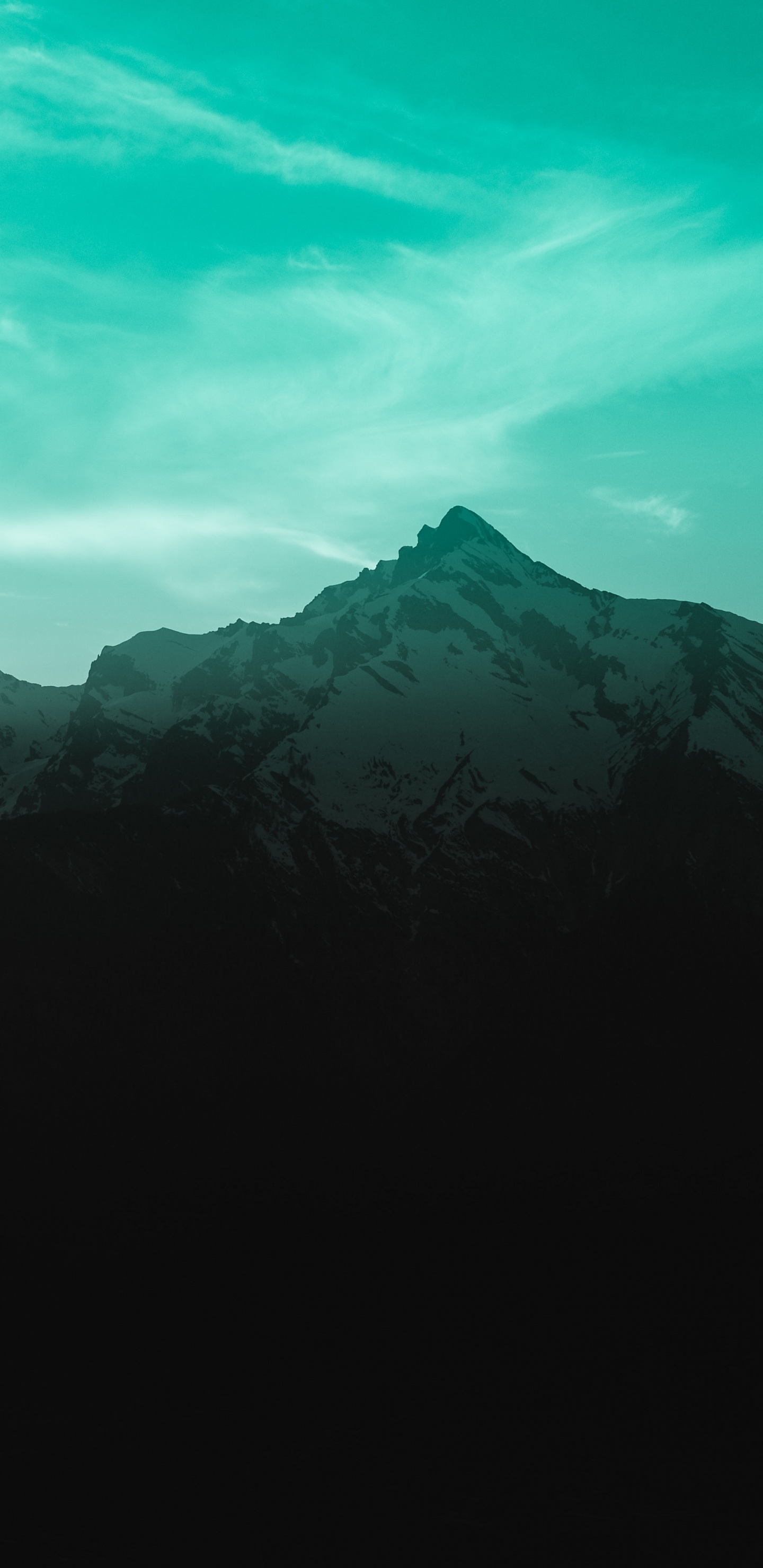 Mountain, Mountain Range, Mountainous Landforms, Nature, Blue. Wallpaper in 1440x2960 Resolution