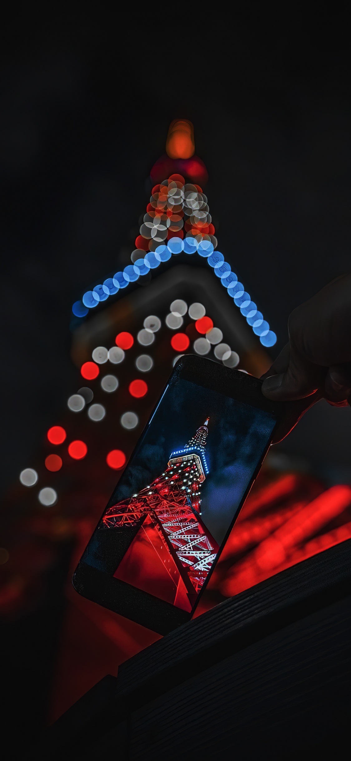 Lumière, Sciences, Physique, Triangle, Décoration de Noël. Wallpaper in 1125x2436 Resolution