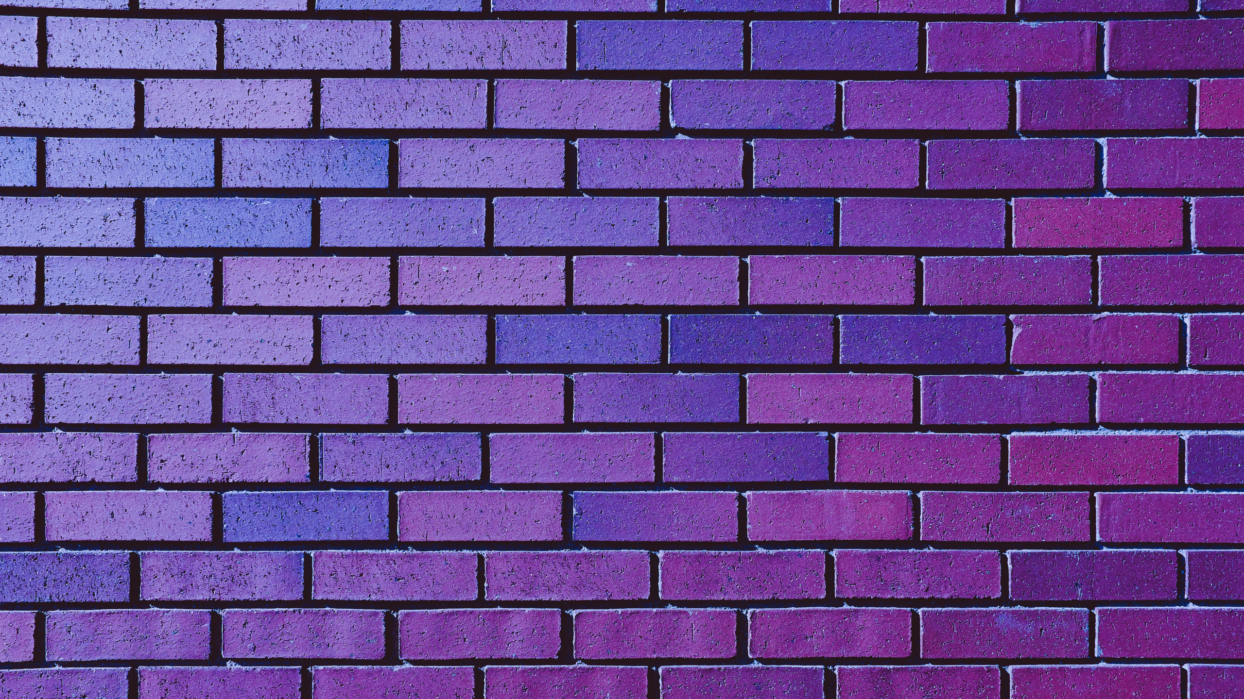 砖, 砌砖, 紫色的, 紫罗兰色, 对称 壁纸 2560x1440 允许