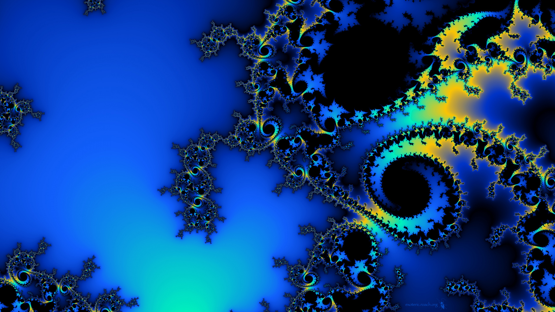 Estrellas Azules y Blancas en el Cielo Azul. Wallpaper in 1920x1080 Resolution