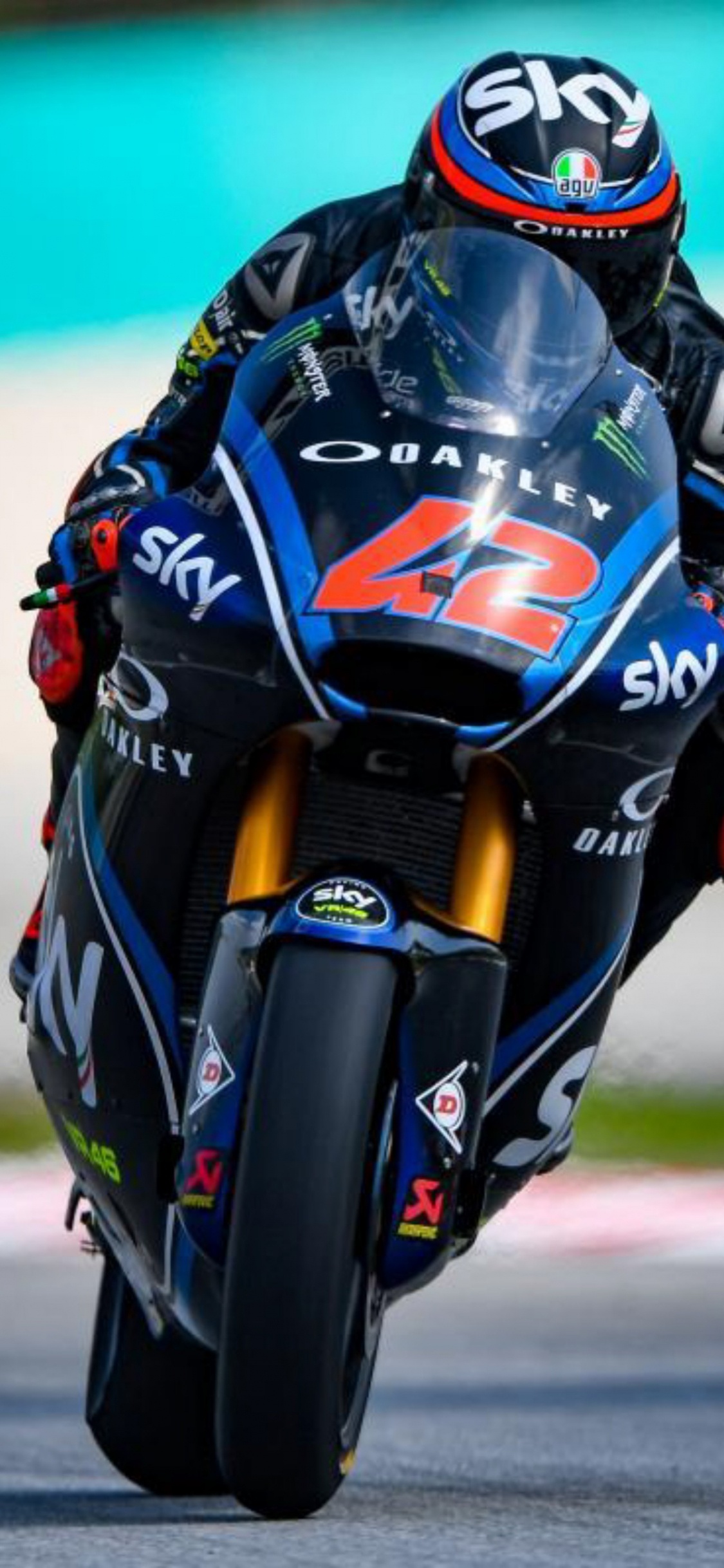 Bei Den Superbike-Rennen, Francesco Bagnie, Moto2-Saison 2018, Großer Preis Von Katar, Pramac Racing. Wallpaper in 1125x2436 Resolution