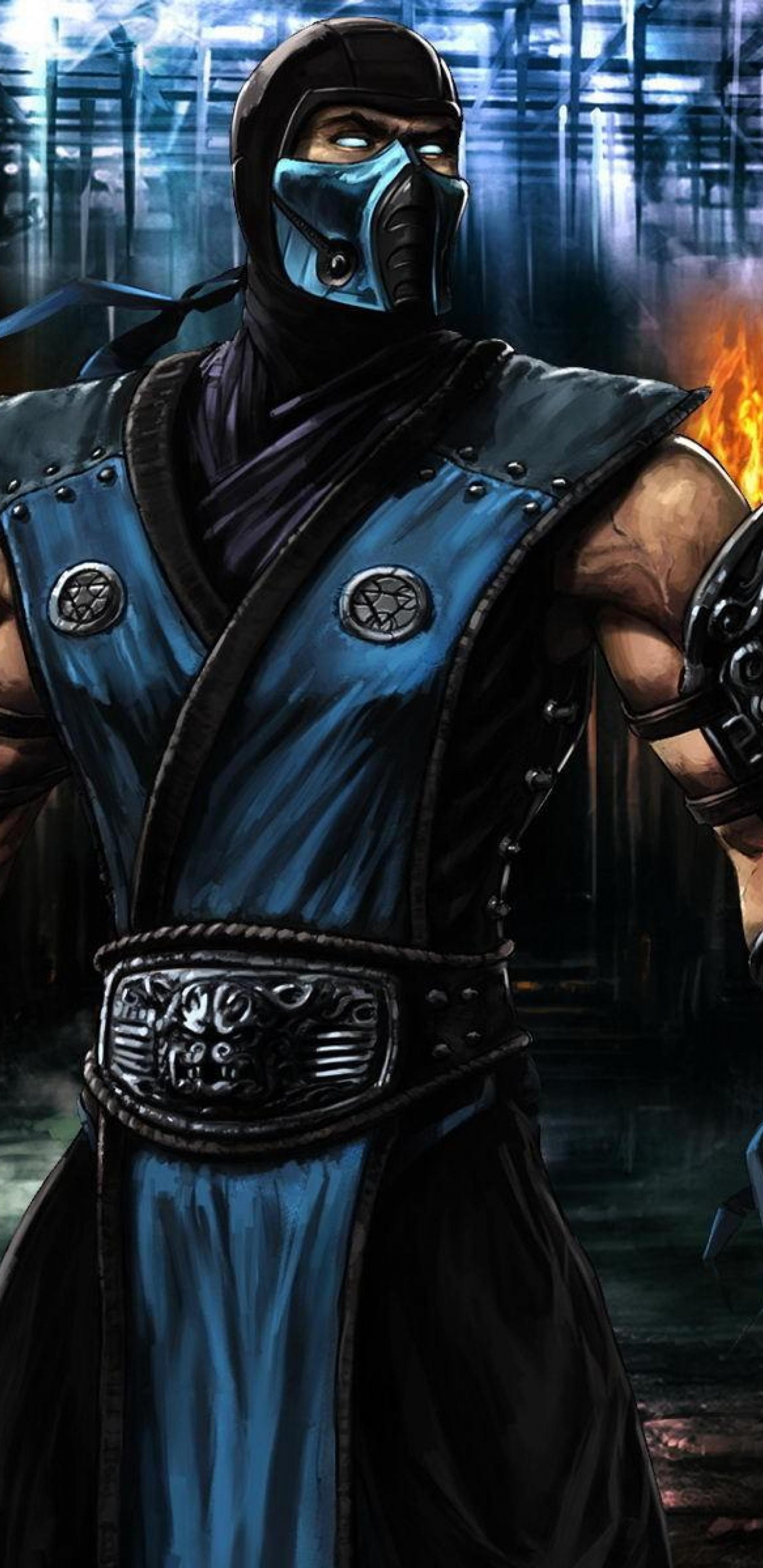 Mortal Kombat x, Escorpión, Juego de Aventura, Juego de Pc, Ilustración. Wallpaper in 1440x2960 Resolution