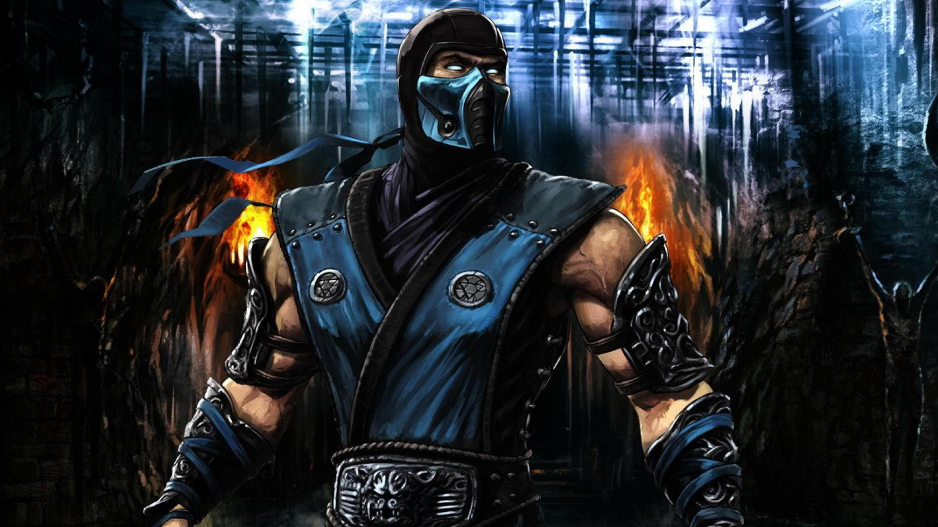 Mortal Kombat x, Scorpion, Jeu D'aventure, Jeu Pc, Obscurité. Wallpaper in 1366x768 Resolution