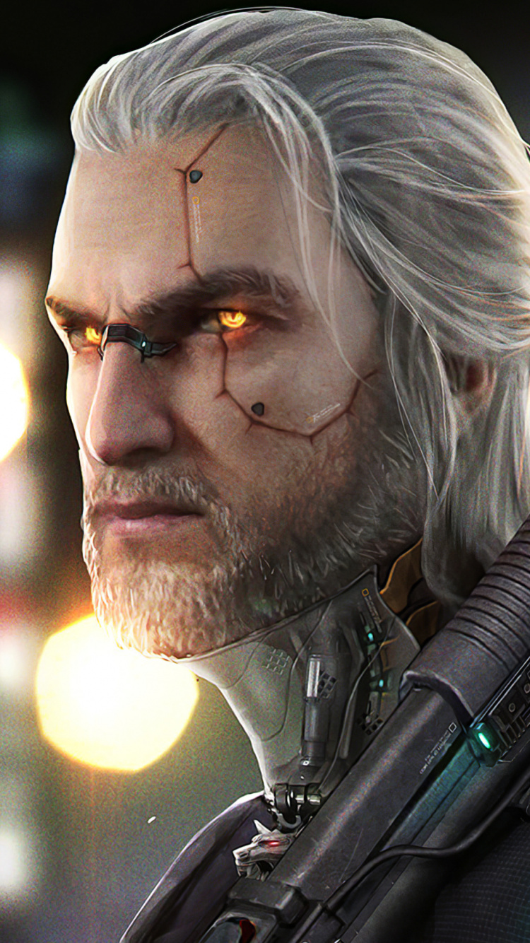 The Witcher, Cyberpunk 2077, Geralt Von Riva, The Witcher 3 Wild Hunt, cd Projekt. Wallpaper in 750x1334 Resolution