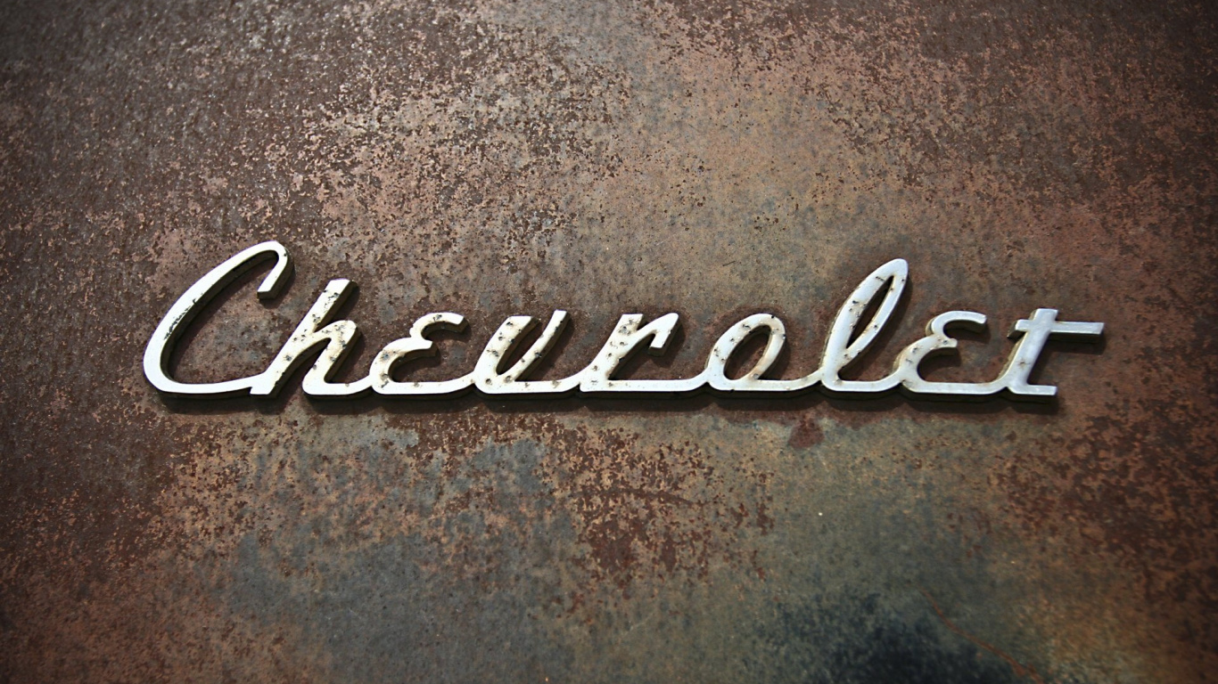 Chevrolet, Firmenzeichen, Text, Brand, Schriftart. Wallpaper in 1366x768 Resolution